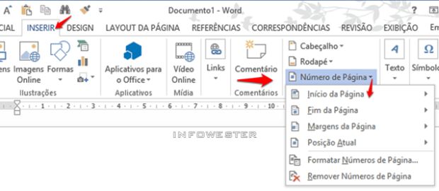 Word - Microsoft - Como inserir seções e numeração de página diferente